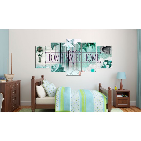 Canvas Print - Key on the emerald background