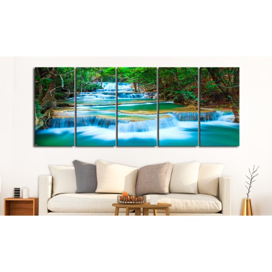 Canvas Print - Sapphire Waterfalls I