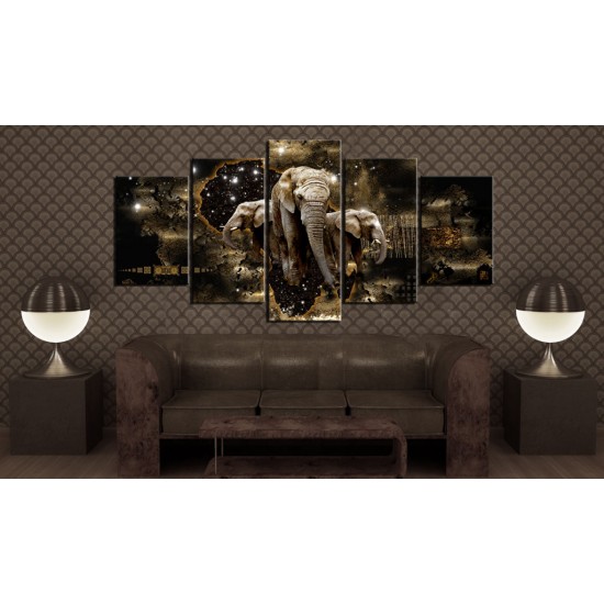 Canvas Print - Brown Elephants