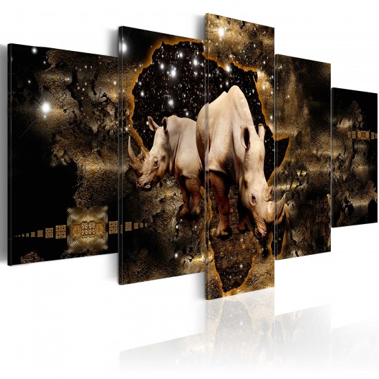 Canvas Print - Golden Rhino