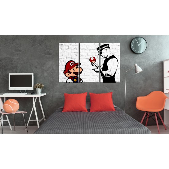 Canvas Print - Mario Bros (Banksy)