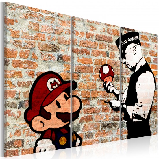 Canvas Print - Caught Mario