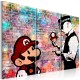 Canvas Print - Rainbow Brick (Banksy)