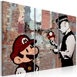 Canvas Print - Banksy: Warning