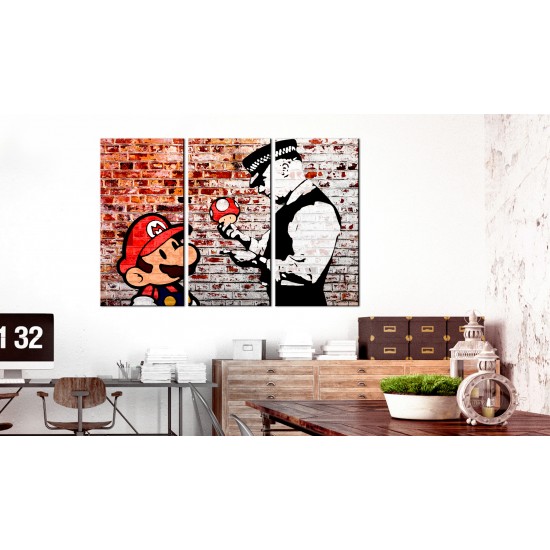 Canvas Print - Mural on Brick