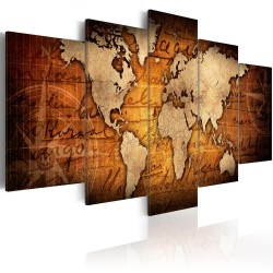 Canvas Print - Amber Map