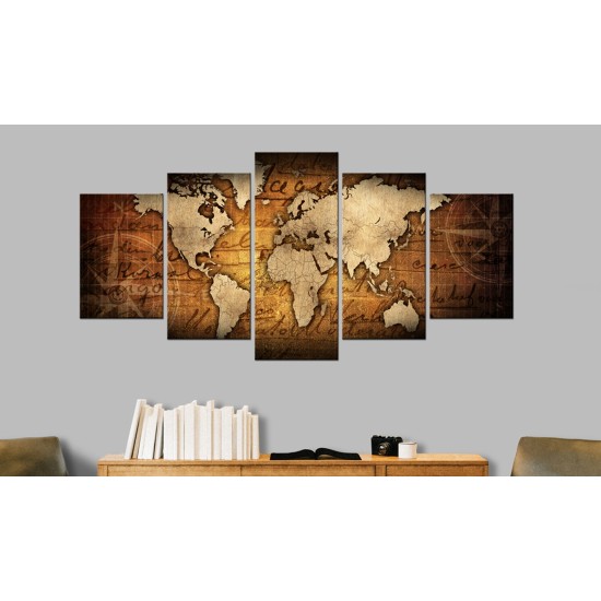 Canvas Print - Amber Map