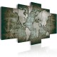 Canvas Print - Emerald Map