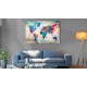 Canvas Print - World Map: Colourful Madness