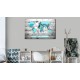 Canvas Print - World Map: Blue World