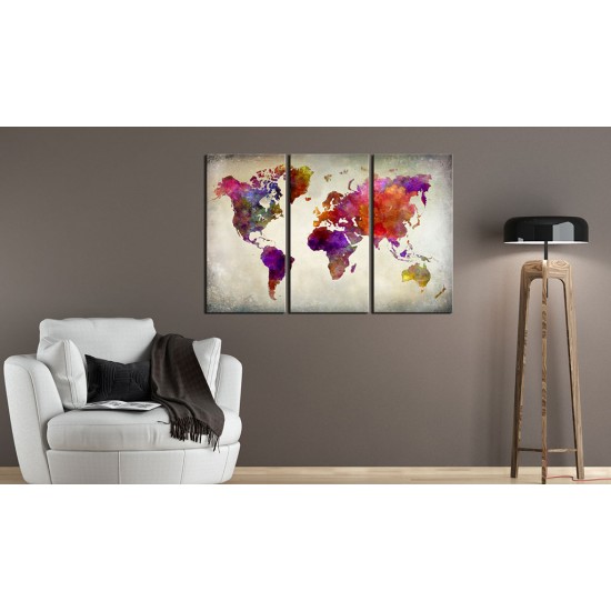 Canvas Print - World - Mosaic of Colours