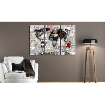 Canvas Print - Modern World's Map